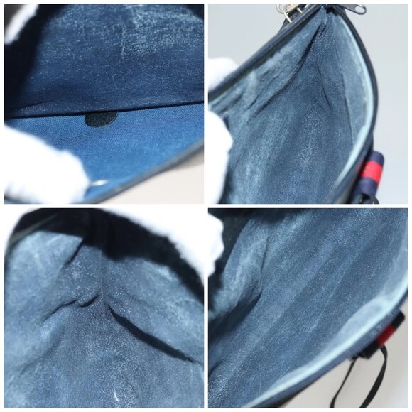 GUCCI GG Supreme Shoulder Bag PVC Navy Gold 39 02 026 Auth ep8170 - Picture 16 of 16